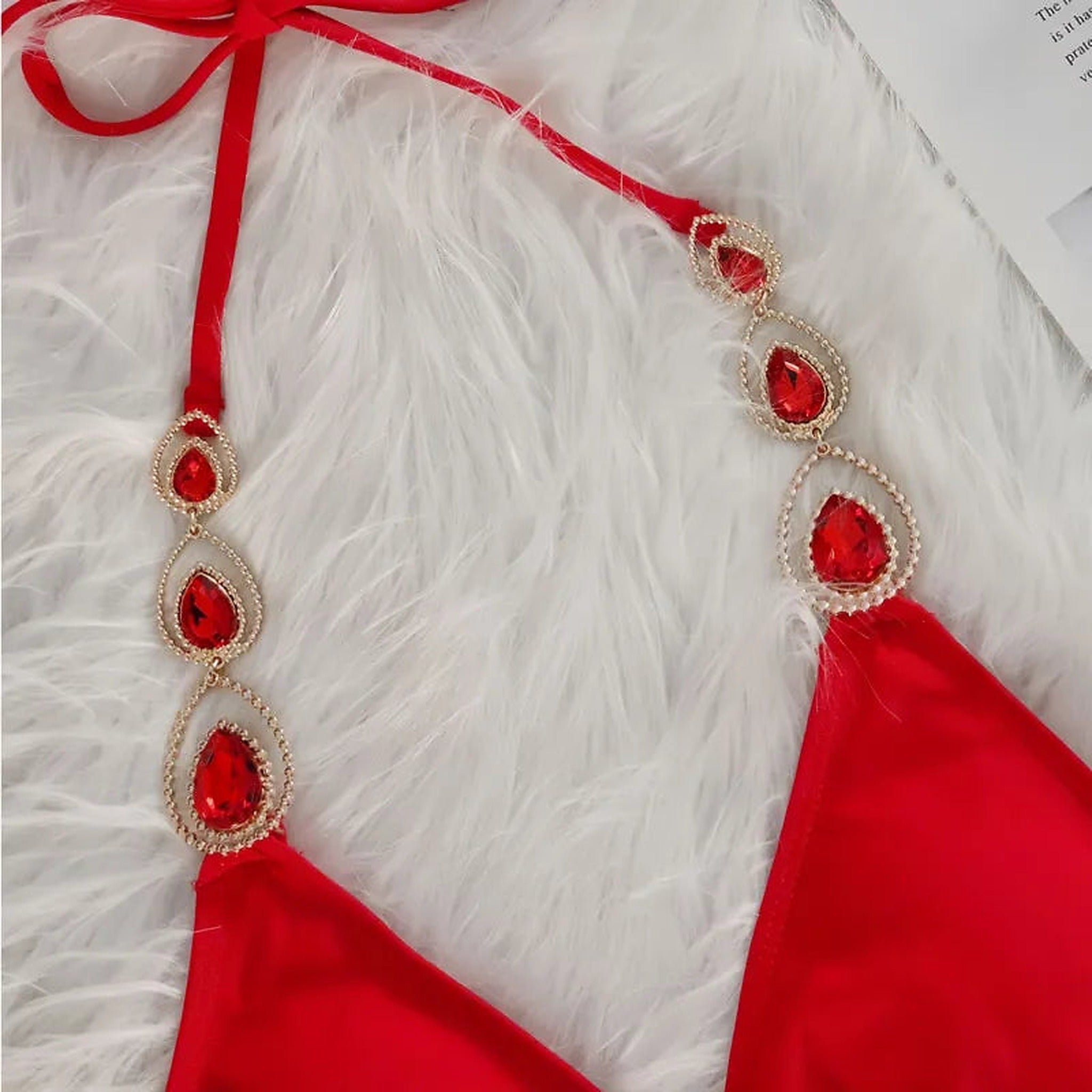 Luna rhinestone bikini styling