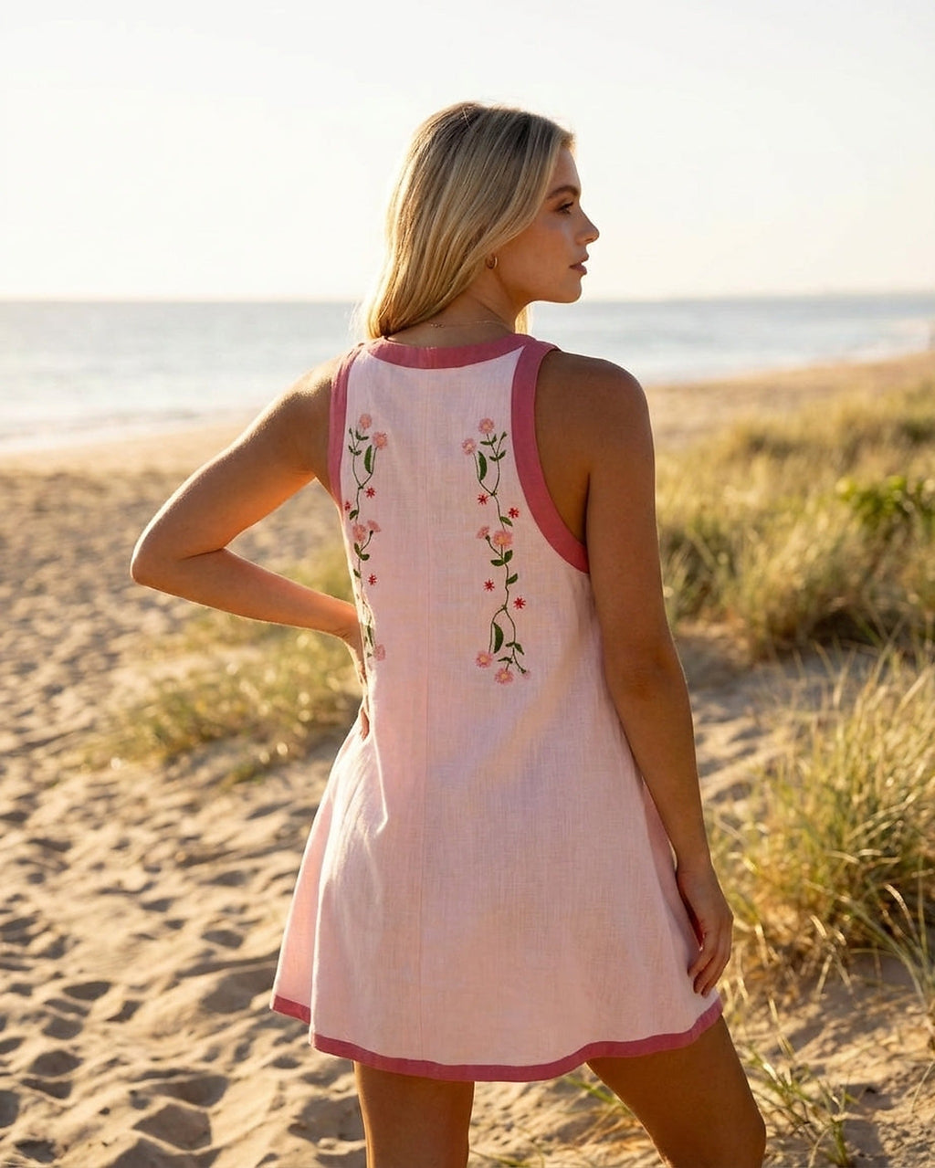 SORAVEA Tiger Bloom Dress back